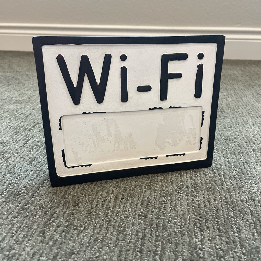 House decor, WiFi sign